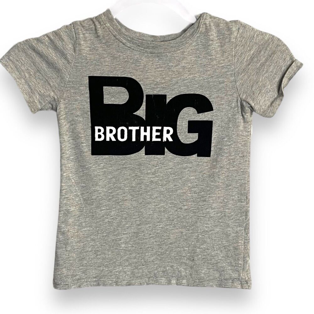 Koala Kids Big Brother Graphic Print T-Shirt Boys 4T Gray Toy's R US Casual Top